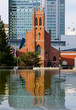 Church reflection in San Francisco