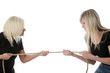 Two woman competition