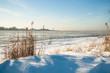 View to ice drift at river View to ice drift at river