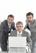 Confident business team