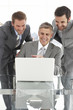 Businessmen with a laptop