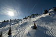 Télésiège en montagne, Arêches, France Télésiège en montagne, Arêches, France