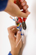 Handyman working closeup