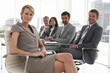 At a meeting