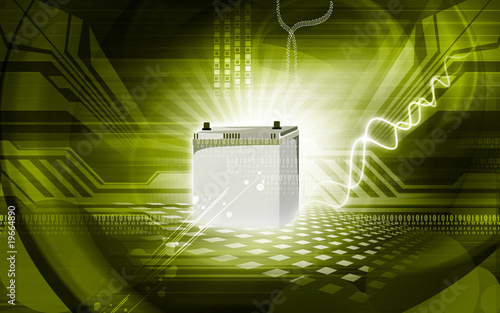 Illustration: Illustration of a storage battery Illustration of a storage battery