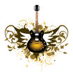 Electric guitar with design elements