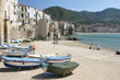 Foto: Altstadt und Strand von Cefalu Altstadt und Strand von Cefalu