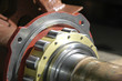 The shaft of an electric motor rotor, with bearing