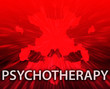 Psychotherapy inkblot background