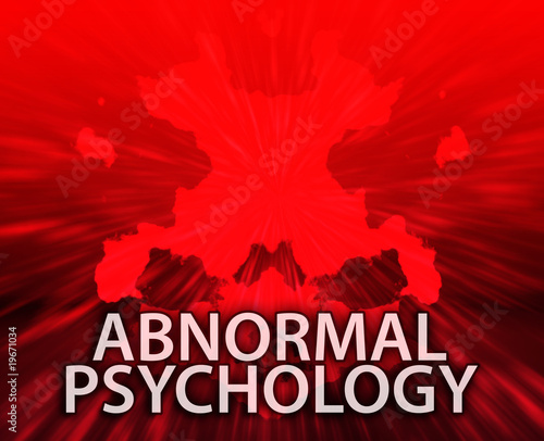 Illustration: Abnormal psychology inkblot background Abnormal psychology inkblot background
