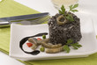 Spanish cuisine. Black rice. Arroz negro. Arros negre.