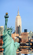 The New York City midtown skyline