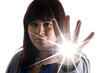 Woman with Super Powers - shallow depth of field