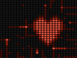 Digital heart illustration