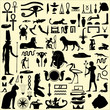 Vector: Egyptian Symbols and Signs silhouettes Egyptian Symbols and Signs silhouettes