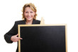 Lehrerin an Tafel