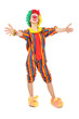 clown enfant debout sur pied