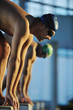 young swimmmer on swimming start young swimmmer on swimming start