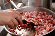 Roasted mix of sausages for soup