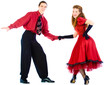 Swing dancers Swing dancers