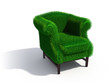 Green grass armchair