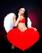 girl with a heart