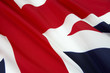 Close up shot of flag of England