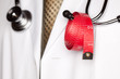 Doctor with Stethoscope and Measuring Tape Doctor with Stethoscope and Measuring Tape