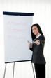 Coach flip chart in English. Training and education