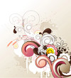 Flower vector composition