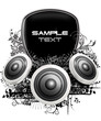 party flyer logo floral box speaker lautsprecher bar disco