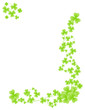 Corner shamrock pattern