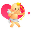Cupid With A Bow And Heart Shaped Arrow Cupid With A Bow And Heart Shaped Arrow