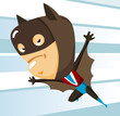 Kid play Bat man