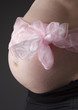 Stomach of the pregnant woman