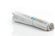 Rolled up newspaper