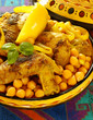 Maroccan Tagine - chicken, chickpeas, preserved lemons
