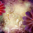decorative violet floral  background