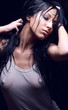 Young sexy girl in wet t-shirt Young sexy girl in wet t-shirt