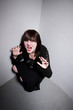 Photo: Frightened Girl in a Corner Frightened Girl in a Corner