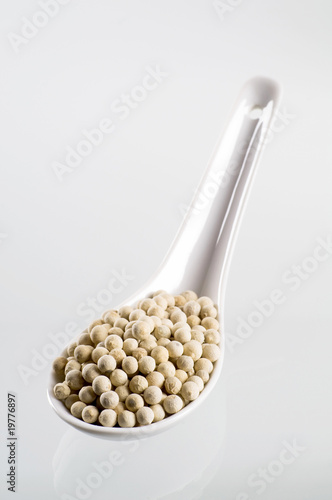 Photo: White peppercorns White peppercorns