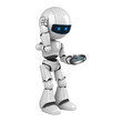 Funny robot stay with compass Funny robot stay with compass