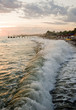 Mediterranean beach in the evening