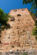 Ruins of Ottoman fortress in Alanya,Turkey