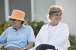 Seniors as spectators at an event