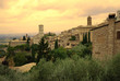 Assisi (Italy) at sunset