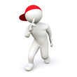 3D Man sneaks up