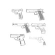 revolver vecteur details