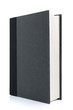 Black Hardcover Book Isolated on White
