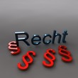 Schriftzug Recht